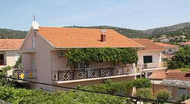 Ferienhaus in Vinisce mit Blick auf die Adria