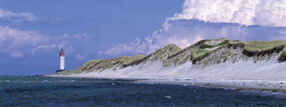 Leuchtturm Sletterhage auf der Halbinsel Helgenäs in Ostjütland (Foto: Visit Denmark, J.Friberg)