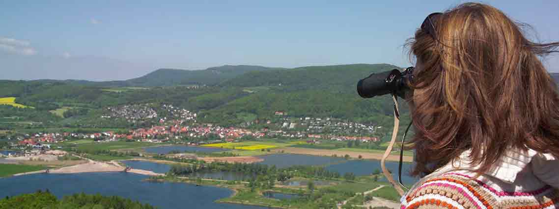 Blick vom Bismarckturm auf den Werratalsee in Hessen (Foto: Atelier Blume)
