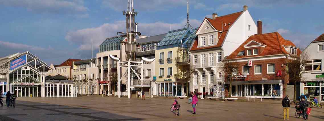 Der Marktplatz in Aurich (Foto: Ostfriesland Tourismus)