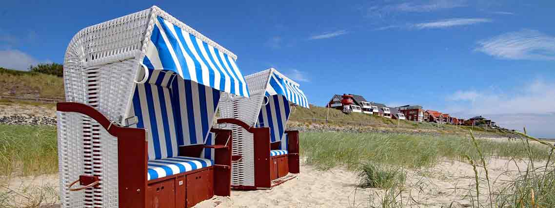 Strandkörbe auf Amrum / Nordsee (Foto: DolfiAm / pixabay.com)