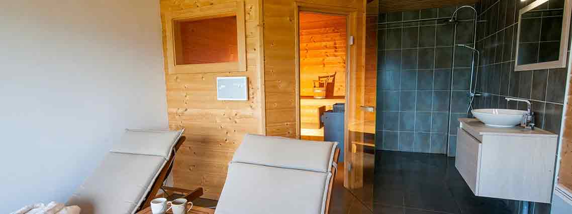 Sauna in unserem Ferienhaus F68/I/1 in Munster in den Elsässischen Vogesen