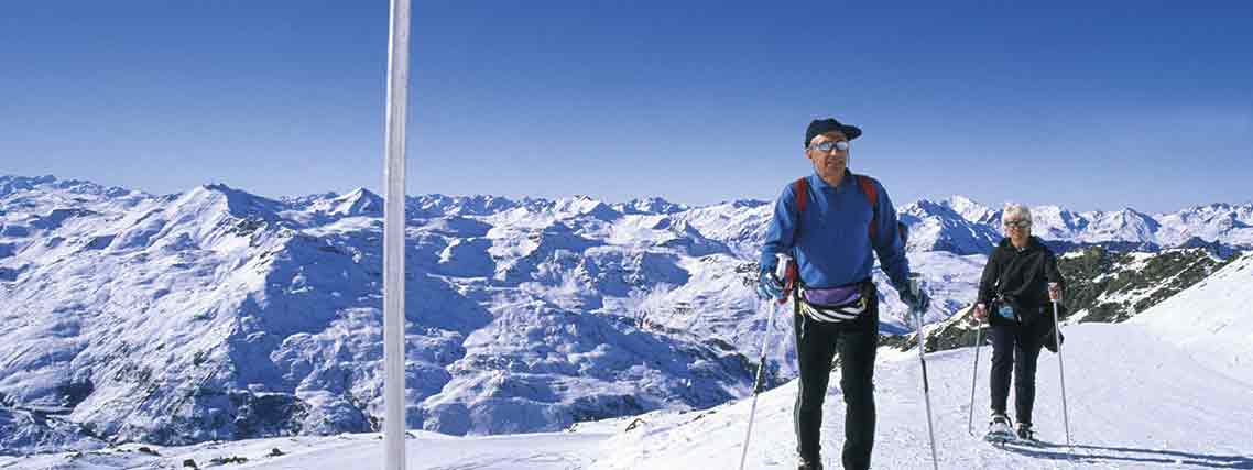 Schneeschuhtour bei Les Menuires in den 3 Vallees (Autor: Atout France, JF. Tripelon-Jarry)