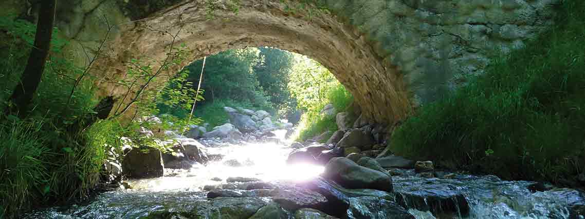 Blick auf den malerischen Flusslauf des Arvan (Arvettaz) (Autor: Le Corbier tourisme)