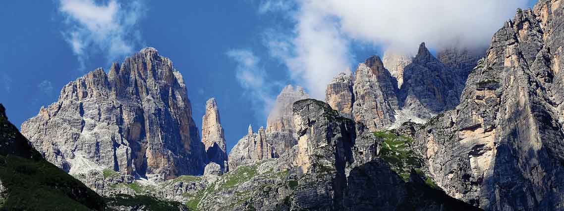 Die weltberühmte Brenta-Gruppe in den Dolomiten (Foto: Luca Andreoli / pixabay.com)