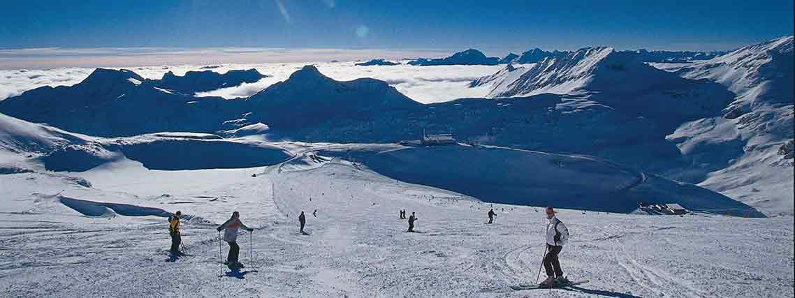 Skifahren über den Wolken am Mölltaler Gletscher (TVB Mölltaler Gletscher)