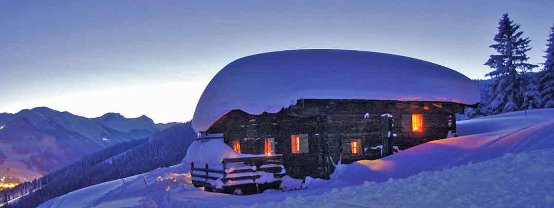 Skihütte im Salzburger Land in der Winteridylle Saalbach-Hinterglemm (Foto: TVB Saalbach-Hinterglemm)