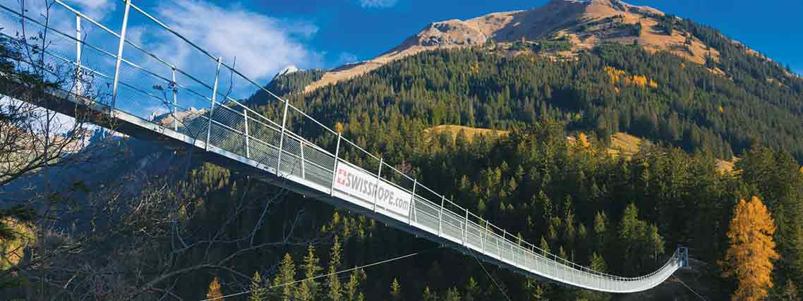 Fußgängerhängebrücke in Holzgau