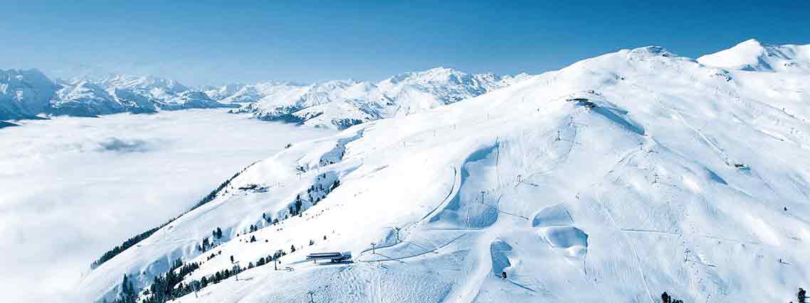 Das Skigebiet Zillertal Arena an der Grenze zwischen Tirol und dem Salzburger Land (Foto: Zillertal Arena)